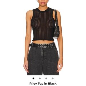Superdown Riley Black Sleeveless Top